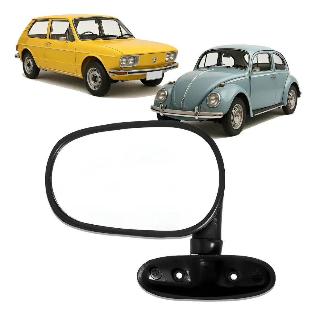 Retrovisor Externo Universal Renov Preto Carros Antigos