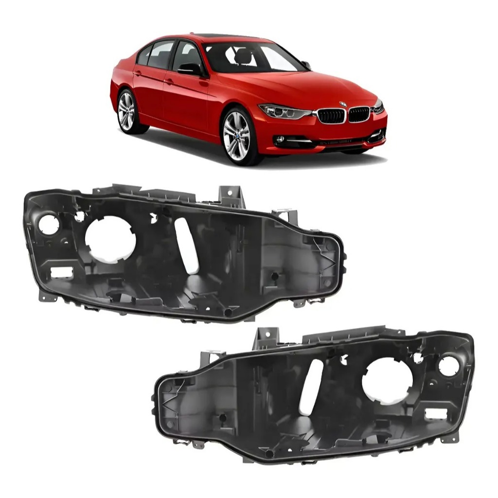 Par Carcaça Farol Led Xenon Bmw 320i 328i 2013 2014 2015 Novo 63117339386 63117339385