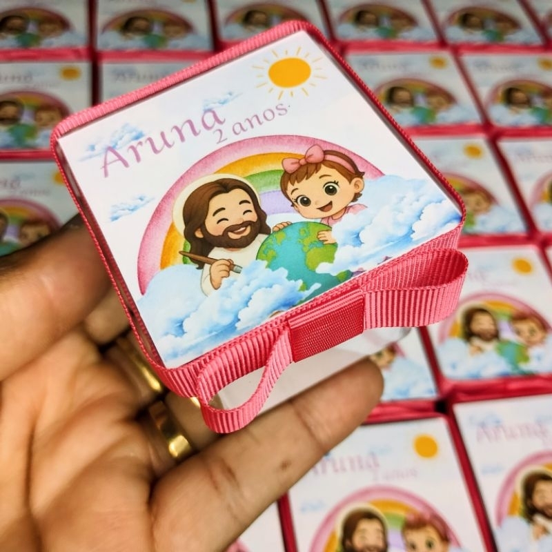 Caixinhas de bençãos O Maior pintor do mundo- lembrancinhas de aniversário infantil - Chá de bebê- caixinha de promessas
