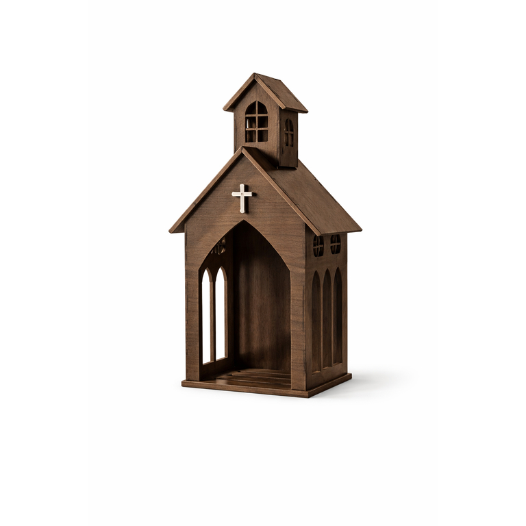 Capela Grande MDF 31cm Oratório Nossa Senhora Decoração Casa