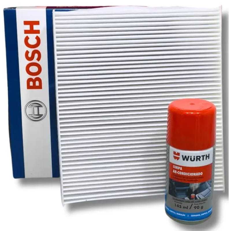 Filtro Ar Condicionado Bosch 0986BF0592 + Spray Higienizador Wurth