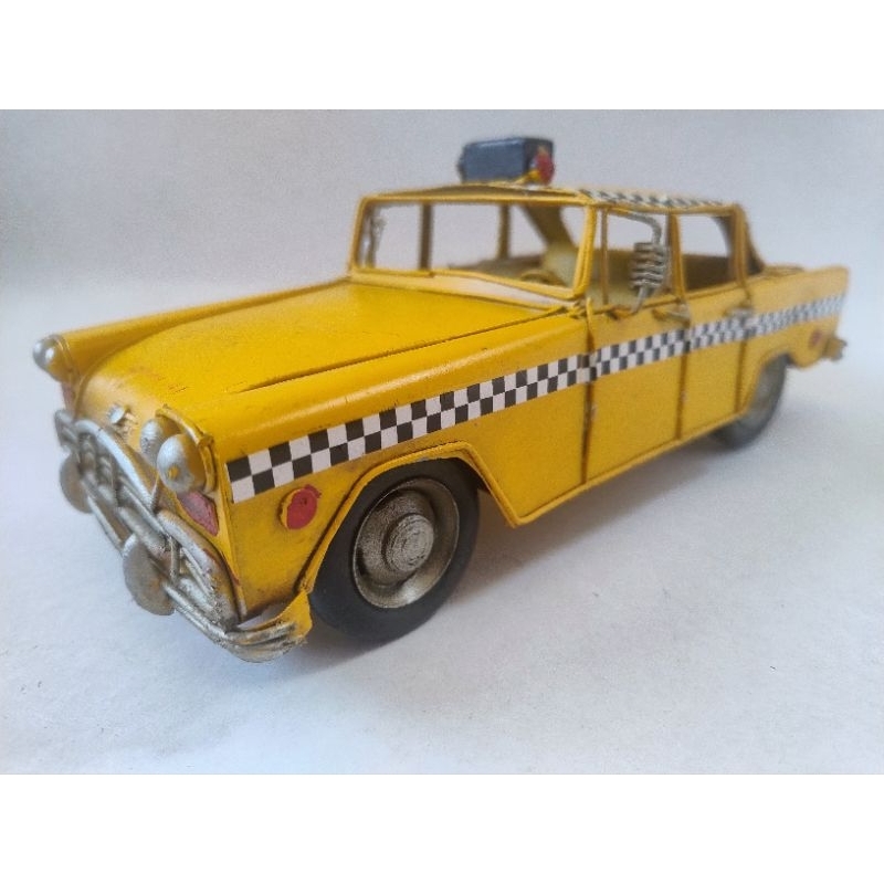 Miniatura Táxi Nova York Vintage Peça Decorativa Metal Rica em Detalhes Presente Amantes/Colecionadores (Ler Descrição)