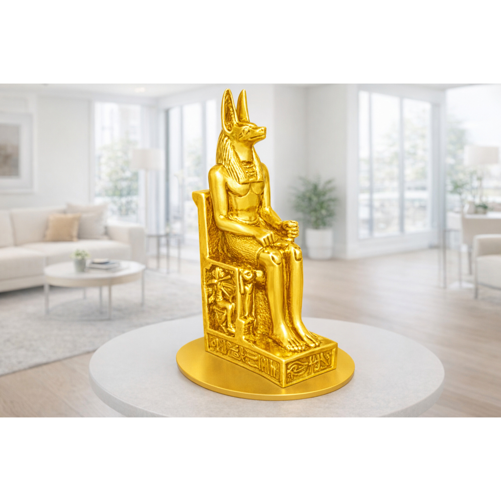 Estatueta Anubis Guardião Dos Mortos - Egito - Egípcio - personalizado BGG0195