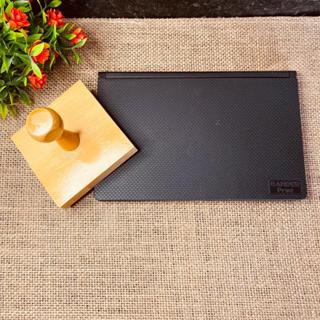 Carimbo Personalizado 8x8cm | Carimbo com Logo | Carimbo de Madeira | Carimbo para Sacola Kraft em Oferta na Shopee