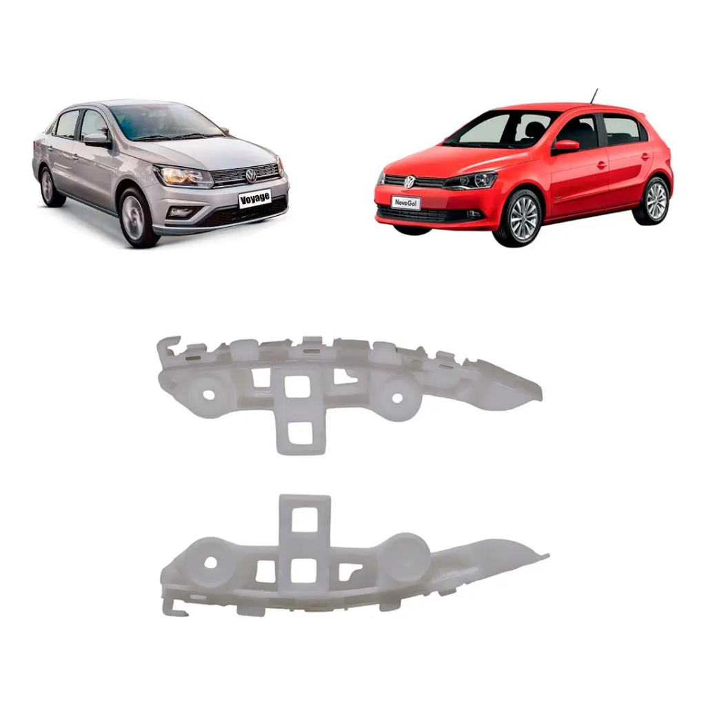 Par Guia Suporte Do Parachoque Dianteiro Original Gol Voyage G6 G7 G8 Vw 5U0807183A/5U0807184A