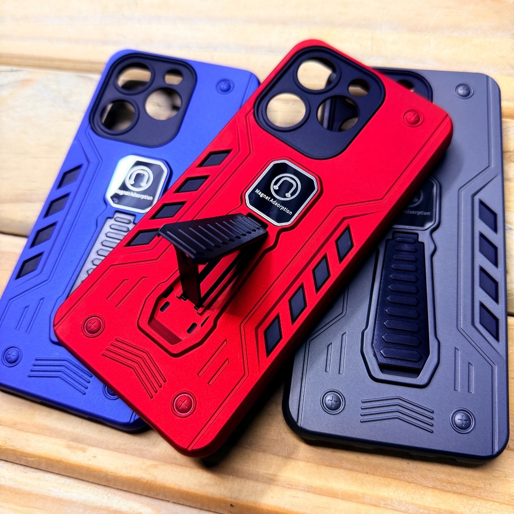 Infinix Smart 8 / Infinix Smart 8 Pro Capa Capinha Anti impacto silicone com Suporte Magnetico