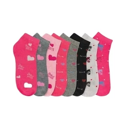 Kit 3/6/9/12 Pares de Meias Soquete Femenina - cores sortidas
