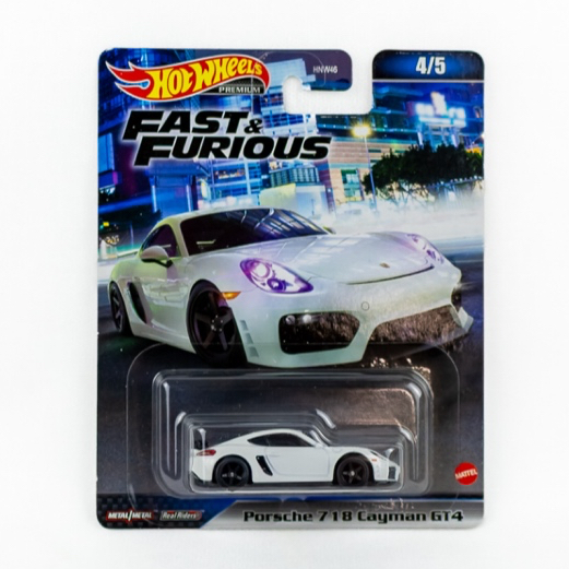 Hot Wheels Premium Fast e Furious Porsche 718 Cayman GT4