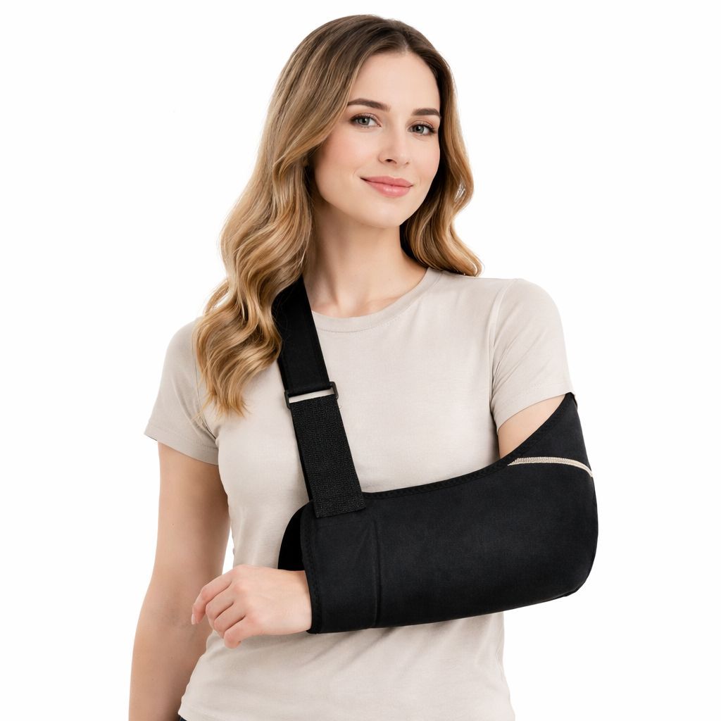 Tipoia Anatômica Com Alça Regulável – Suporte Seguro Para o Braço 70X35CM - MGC