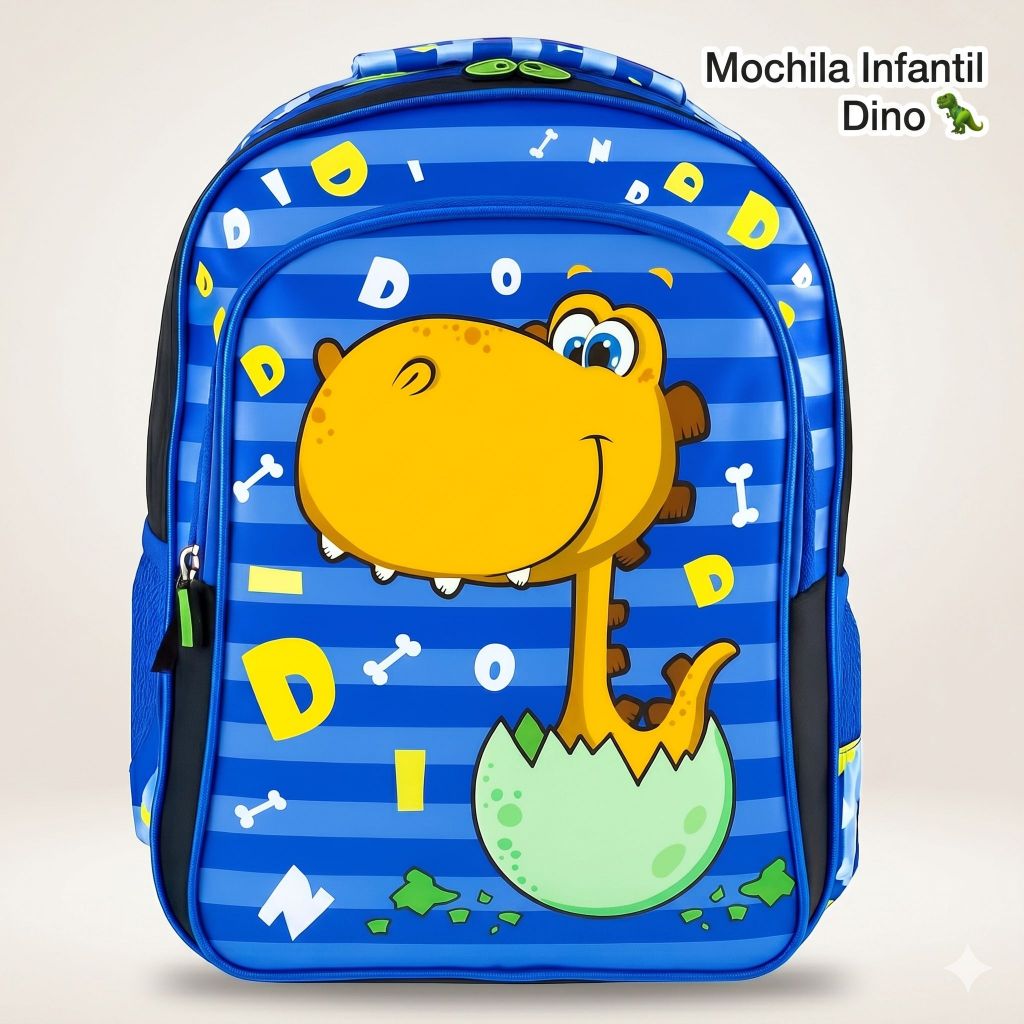 Mochila Infantil Dinossauro Menino Escolar Grande Impermeável Leve | Mochila Creche Escola Oxford 40cm