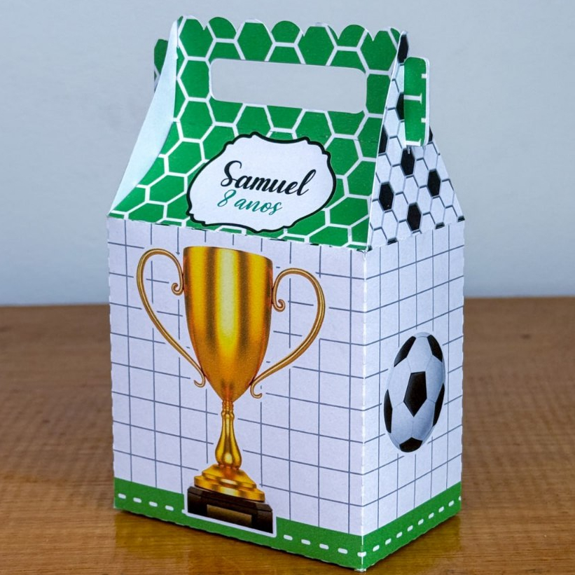 Caixinhas Surpresa Brasil Copa do Mundo Futebol Lembrancinha Maletinhas Vários Modelos Personalizado Com NOME e IDADE