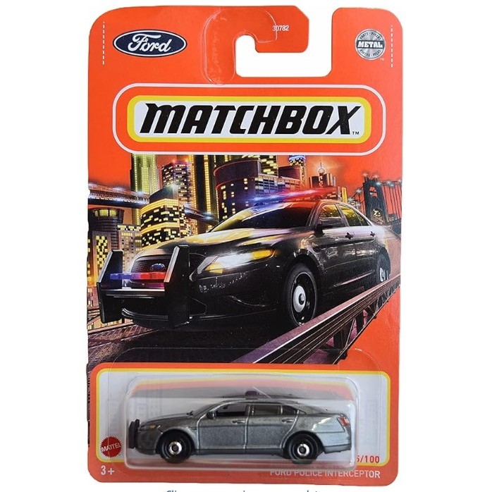 Matchbox FORD POLICE INTERCEPTOR Original Mattel Lacrado | Miniatura Colecionável