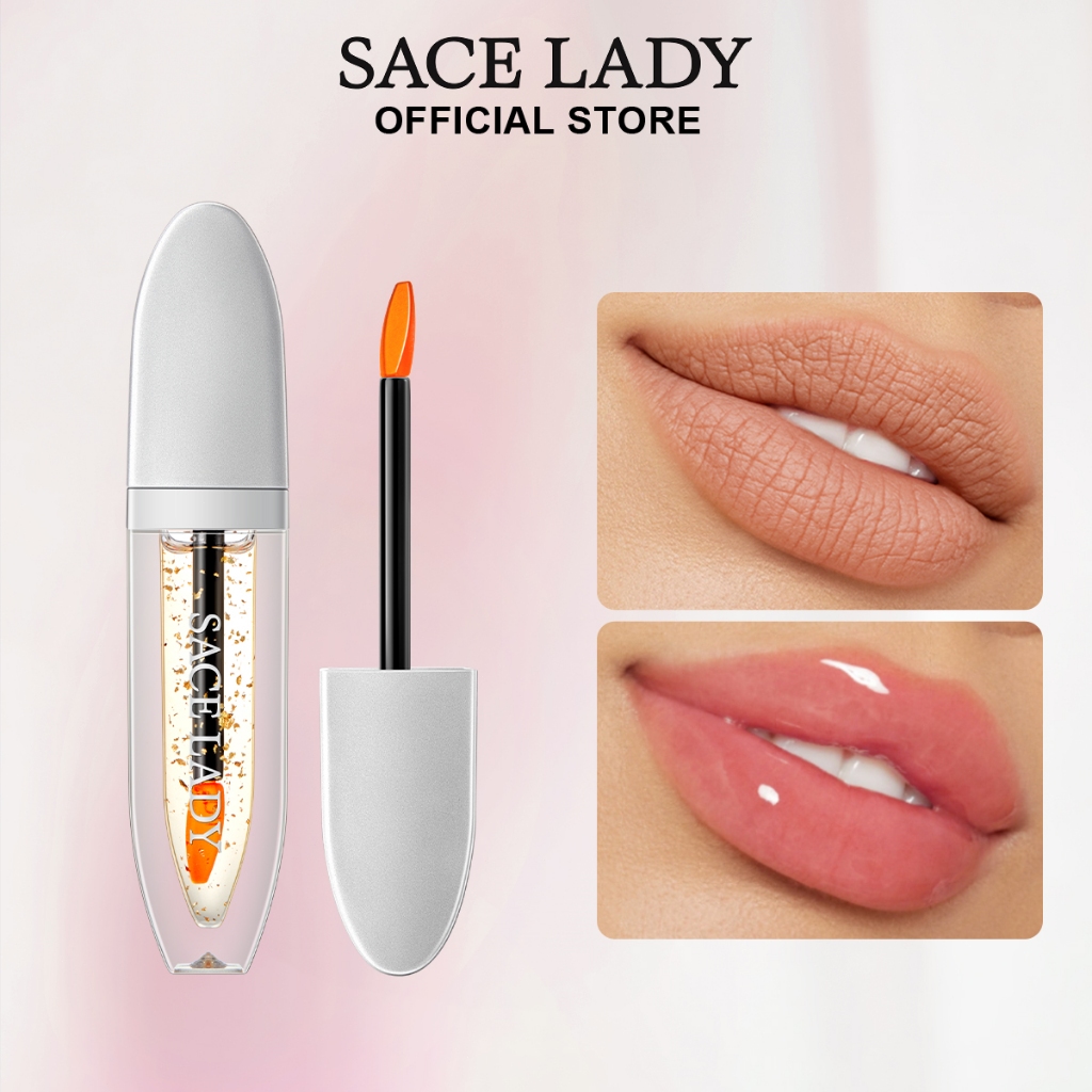 Óleo Labial Hidratante SACE LADY – Brilho Suave, Efeito Water-Light, Não Mancha