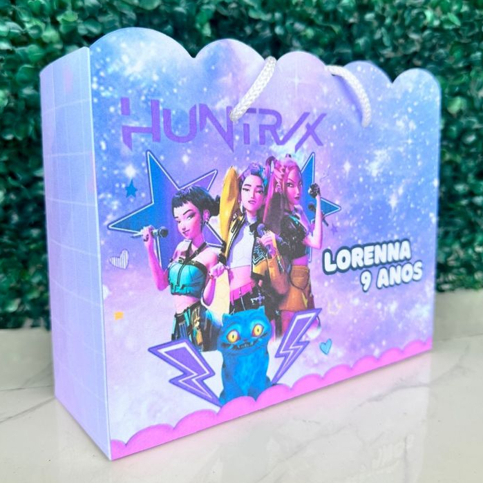 Sacolinhas Personalizadas para Festa – Guerreiras Kpop  – Pegue e Monte - Lembrancinhas