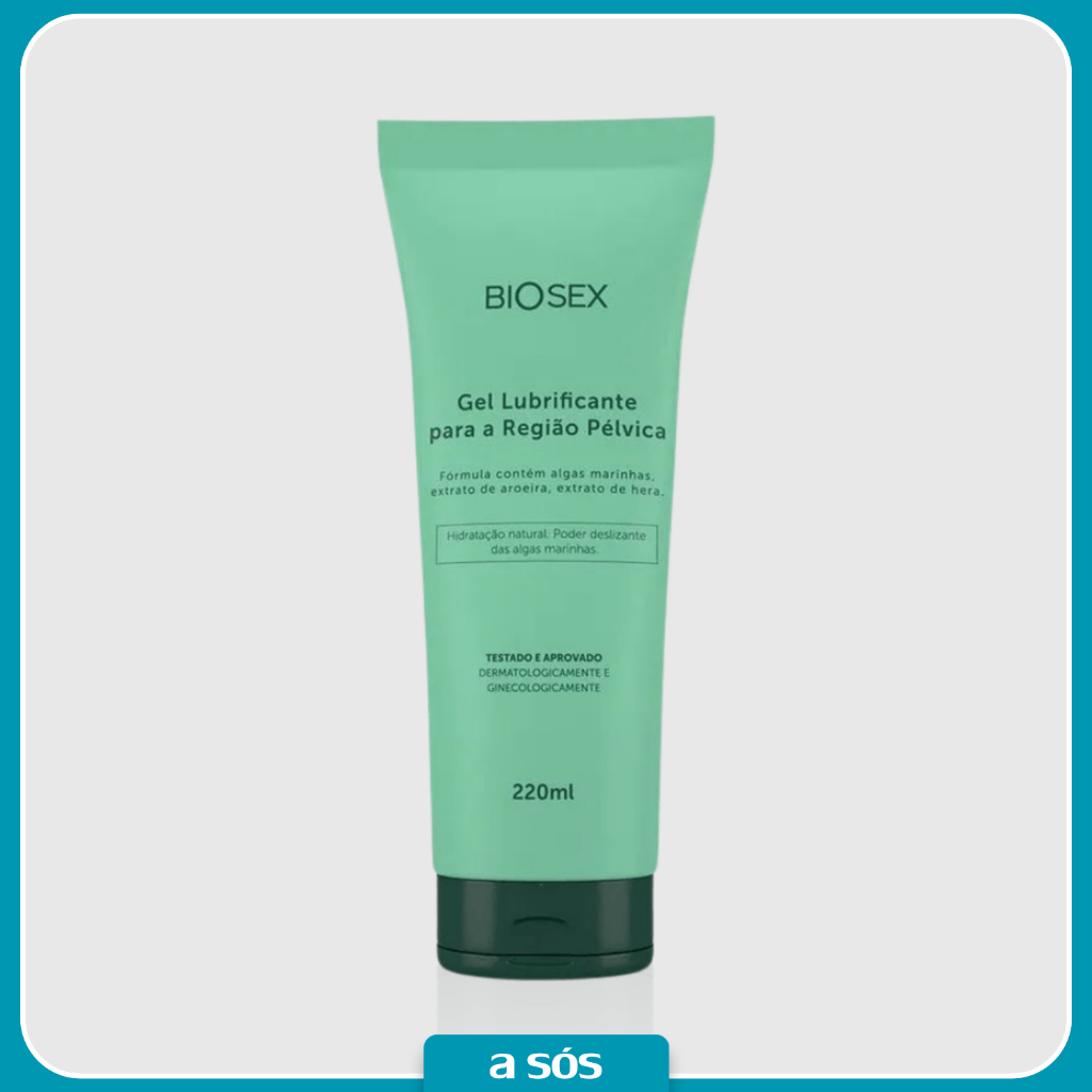 Gel Lubrificante Vegano C/ Hidratação Natural P/ Região Pélvica Biosex - 220 ml