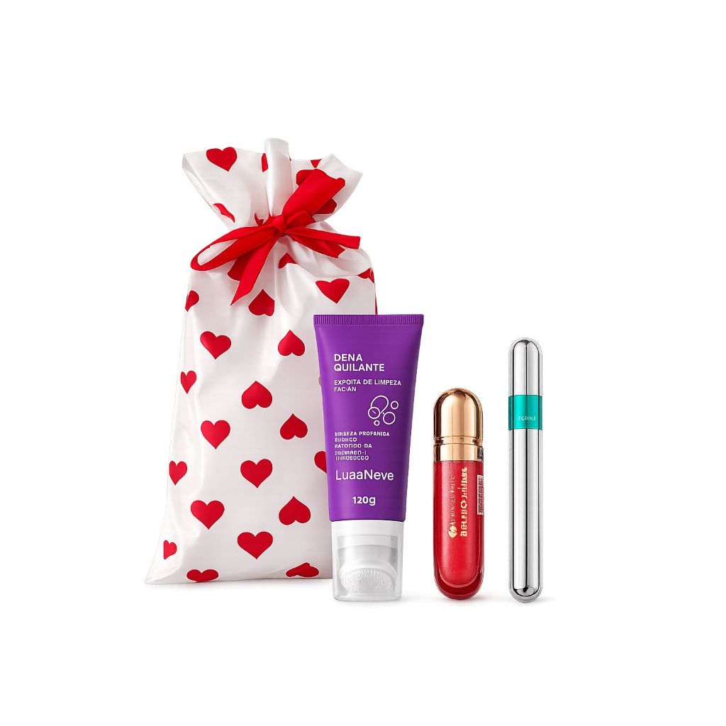 Kit Dia das Mães Maquiagem Completa + Skincare Presente Pronto Barato e Criativo