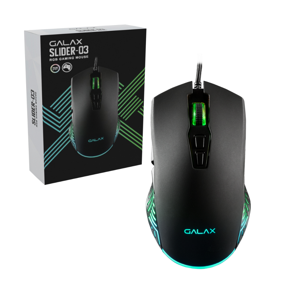 Mouse Gamer Galax Slider Series Sld-03 7200dpi RGB Preto USB — R$ 74,00 em Mercado Livre