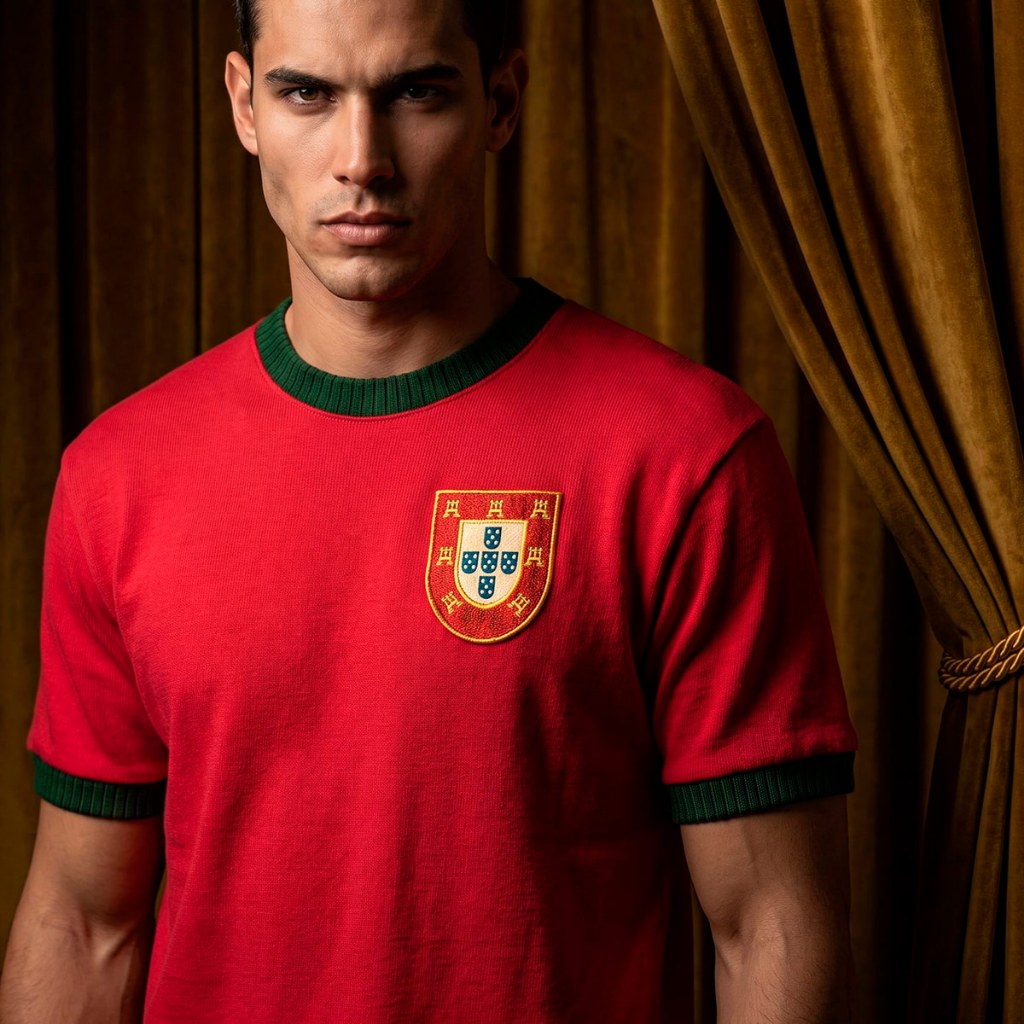 Camisa Portugal Retrô 1966 Manga Curta Edição Especial Masculina