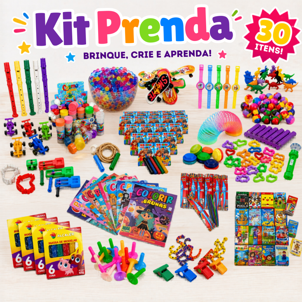 Kit 30 Prenda Brinquedo Infantil p/ Kit Festa Lembrancinha Festa Junina