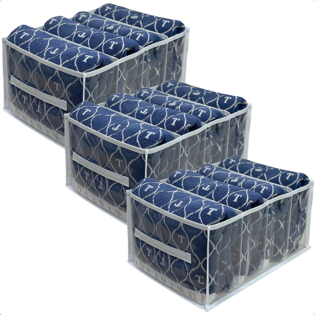 Kit 3 Colmeias Organizadoras Toalhas Roupas de Cama Banho Lençol PLUS GG 32x45x22cm
