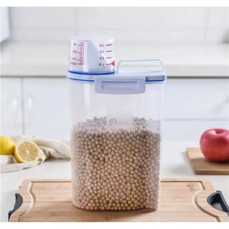 porta ração pote com tampa dispenser 2l Promoção
