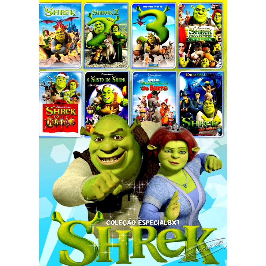 DVD Coleção Shrek Especial 8 em 1