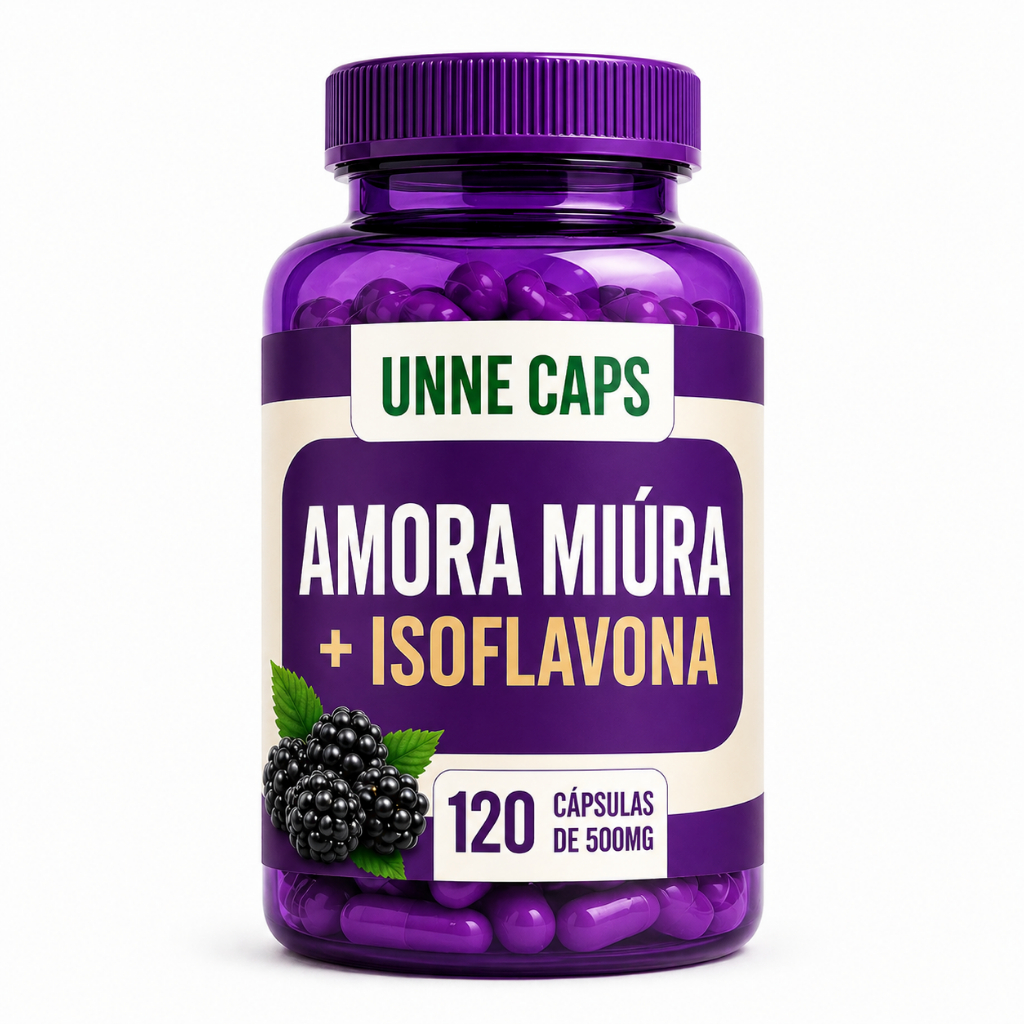 Amora Miura Original com Isoflavona - | Menopausa e Climatério | 120 Cápsulas - Envío Imediato