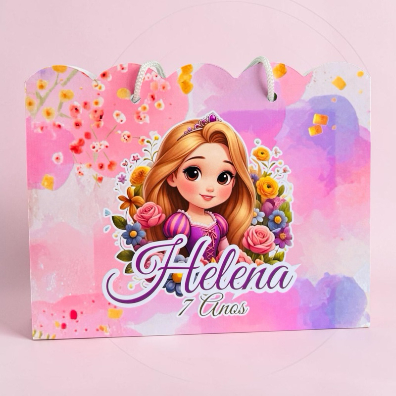SACOLINHA PEGUE E MONTE DA RAPUNZEL/ LEMBRANCINHAS/ SACOLINHA PERSONALIZADA/ MIMOS PARA CRIANÇA/ PRINCESAS DISNEY/ FESTA