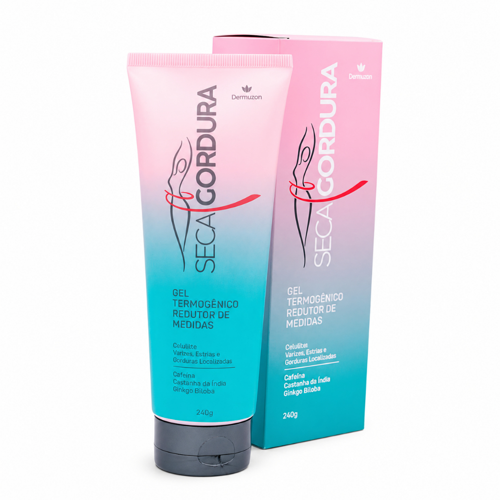 Kit Gel Seca Gordura Redutor De Medidas Demazon 240g Original Creme Emagrecedor Corporal