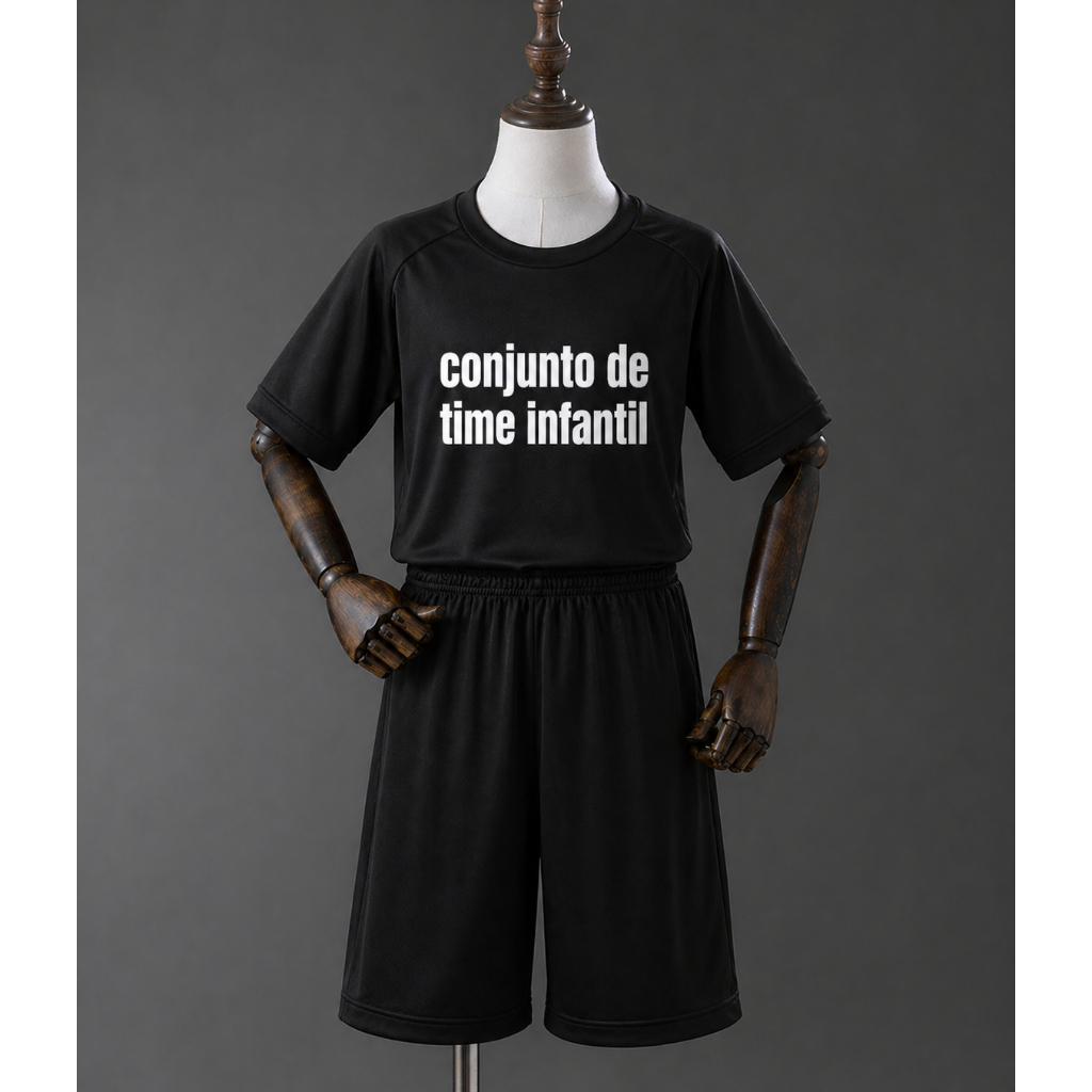 Conjunto Infantil Tai 1.1 Uniforme Futebol Camisa e Shorts