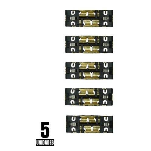 5 Conector Fpc Bateria Iphone 8/ 8 Plus / X / Xs / Xr / Xs Max