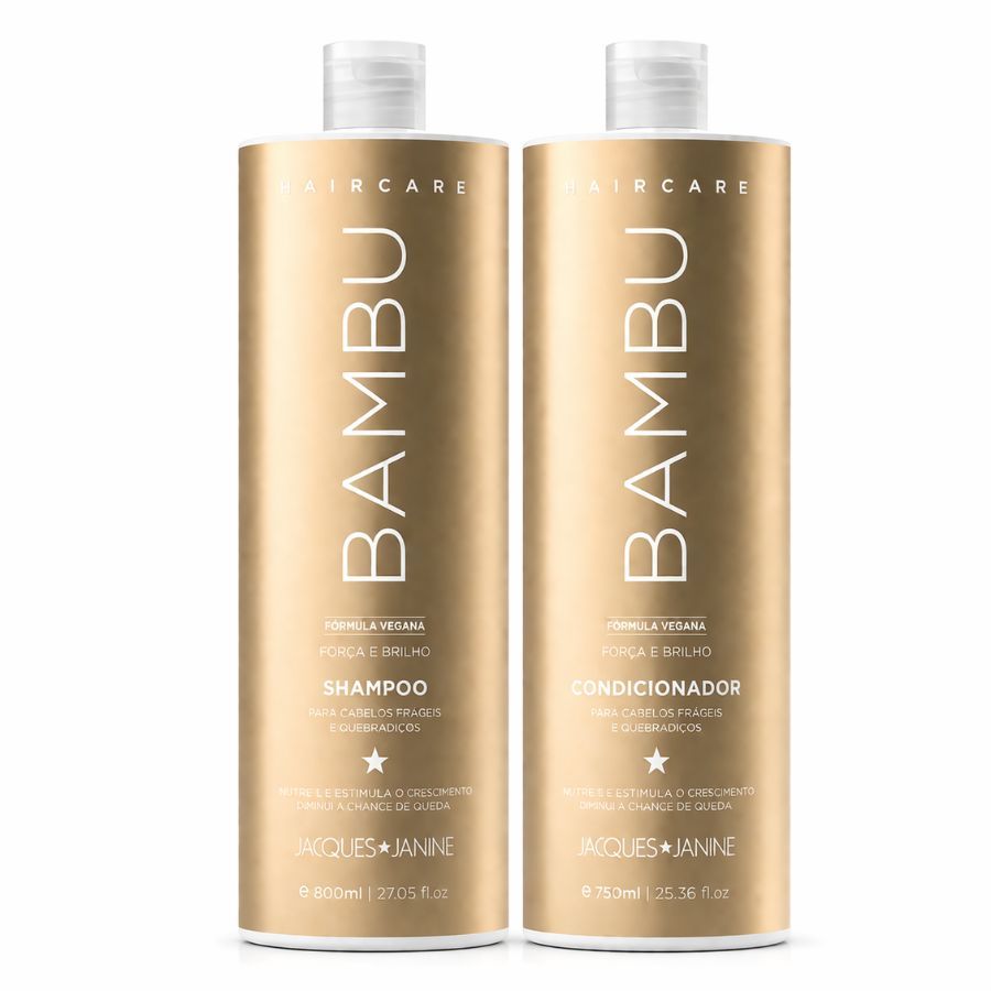 Kit Jacques Janine Hair Care Bambu (Shampoo 800ml + Condicionador 750ml)