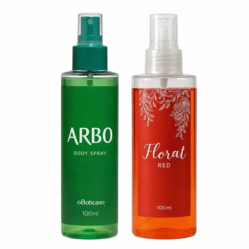 Kit 2 Body Splash Arbo + Floratta Red Unissex - 100ml