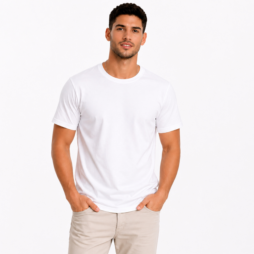 Camiseta Básica Algodão Masculina Feminina Confortável Casual  Academia e Dia a Dia