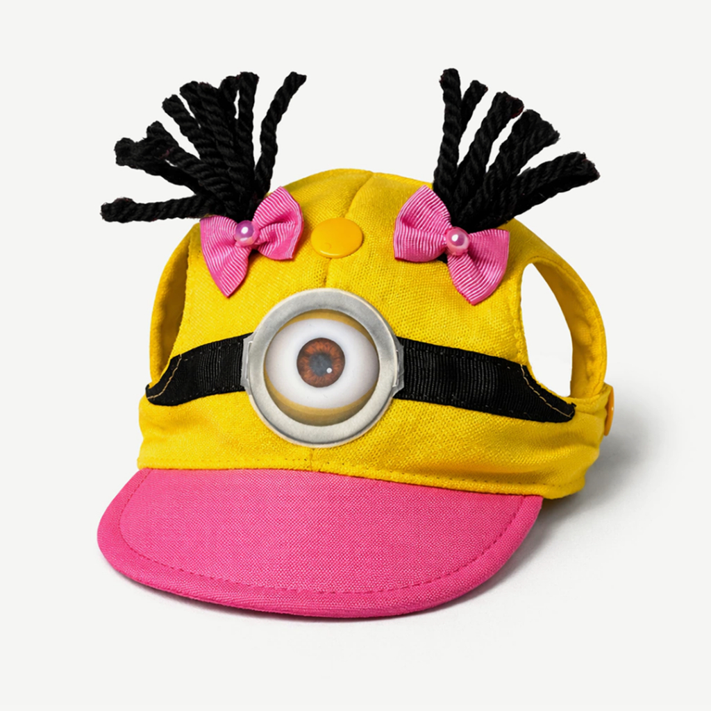 Boné para Cachorro e Gato - Todos os Tamanhos - Minions Rosa