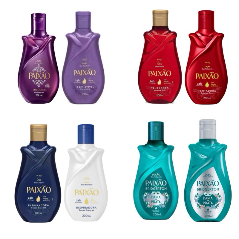 Kit Hidratante Paixão 200ml + Óleo 200ml