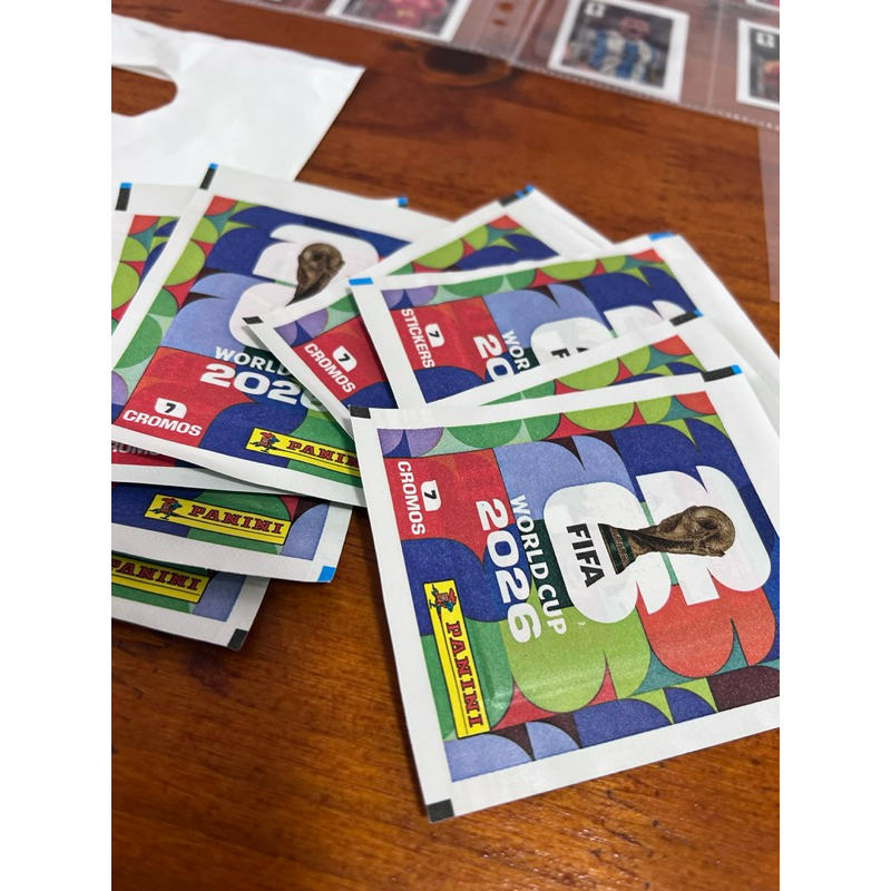 Envelope com 7 Figurinhas Panini Copa do Mundo 2026 (Unidade) #Panini #Figurinhas #CopaDoMundo
