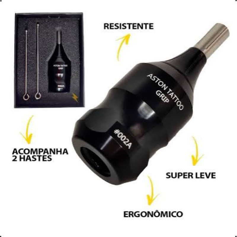 Grip Ajustável ( cartucho Universal ) Catraca 32mm Adaptador Preto Aston