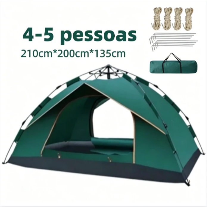 Imagem Barraca Camping Acampamento 4/5 Pessoas Automatica barraca de acampamento