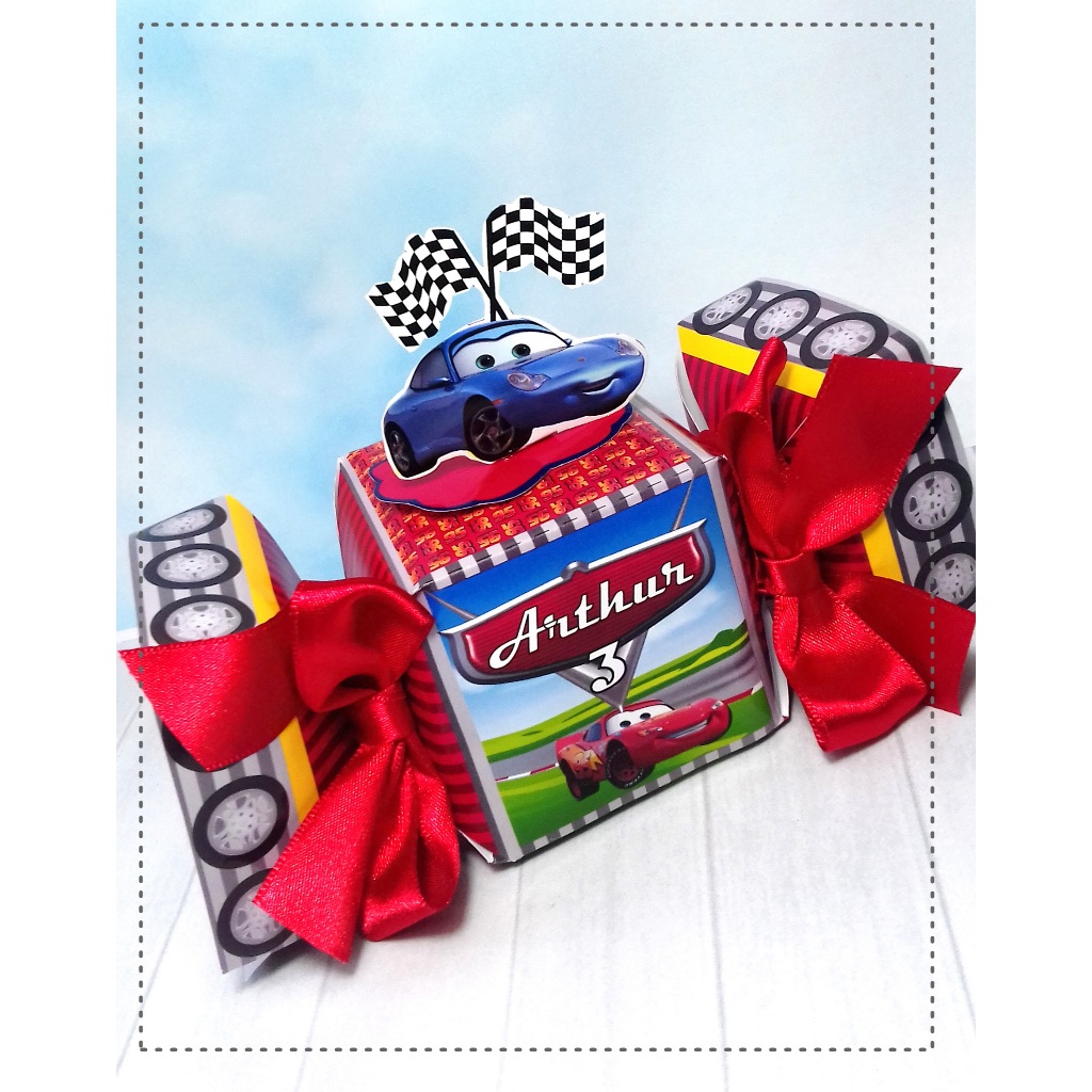 PEGUE E MONTE|Kit Festa Personalizado| CARROS - MOD 1| Caixinhas Lembrancinha para Aniversário - SEMIMONTADAS