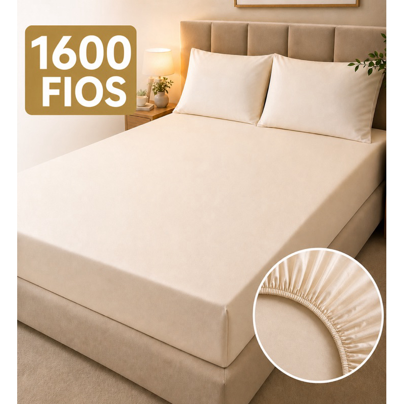 1600 fios Jogo de Cama Casal/Queen 1 Lençol com Elástico + 2 Fronhas Macio Importado Roupa de Cama de Luxo
