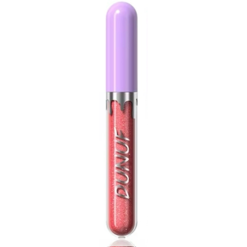 1 Gloss Labial de Longa Duração, Batom à Prova D'Água, Não Desbota, Não Gruda no Copo, Ideal para Iniciantes, Presente