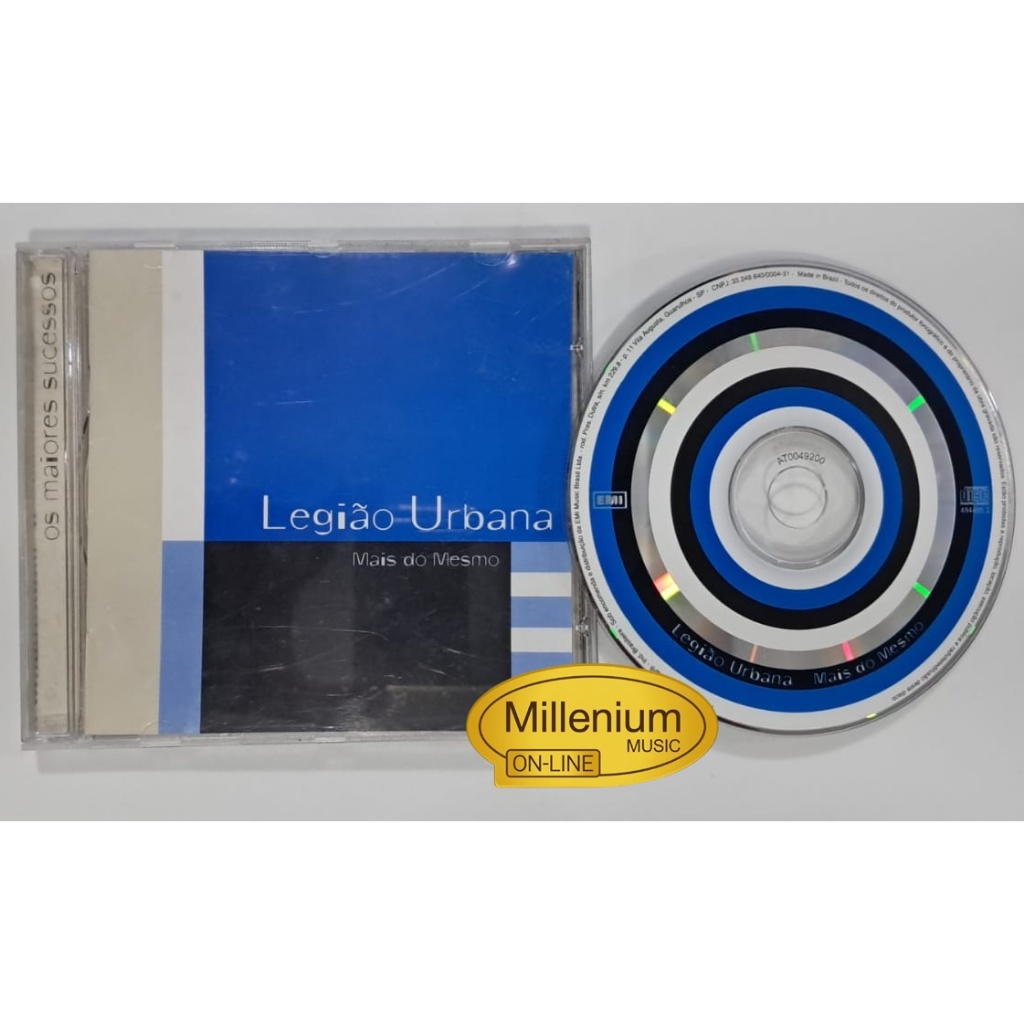 CD Legião Urbana  Mais Do Mesmo 1998 Original Gravadora Colecionador Ótimo Estado