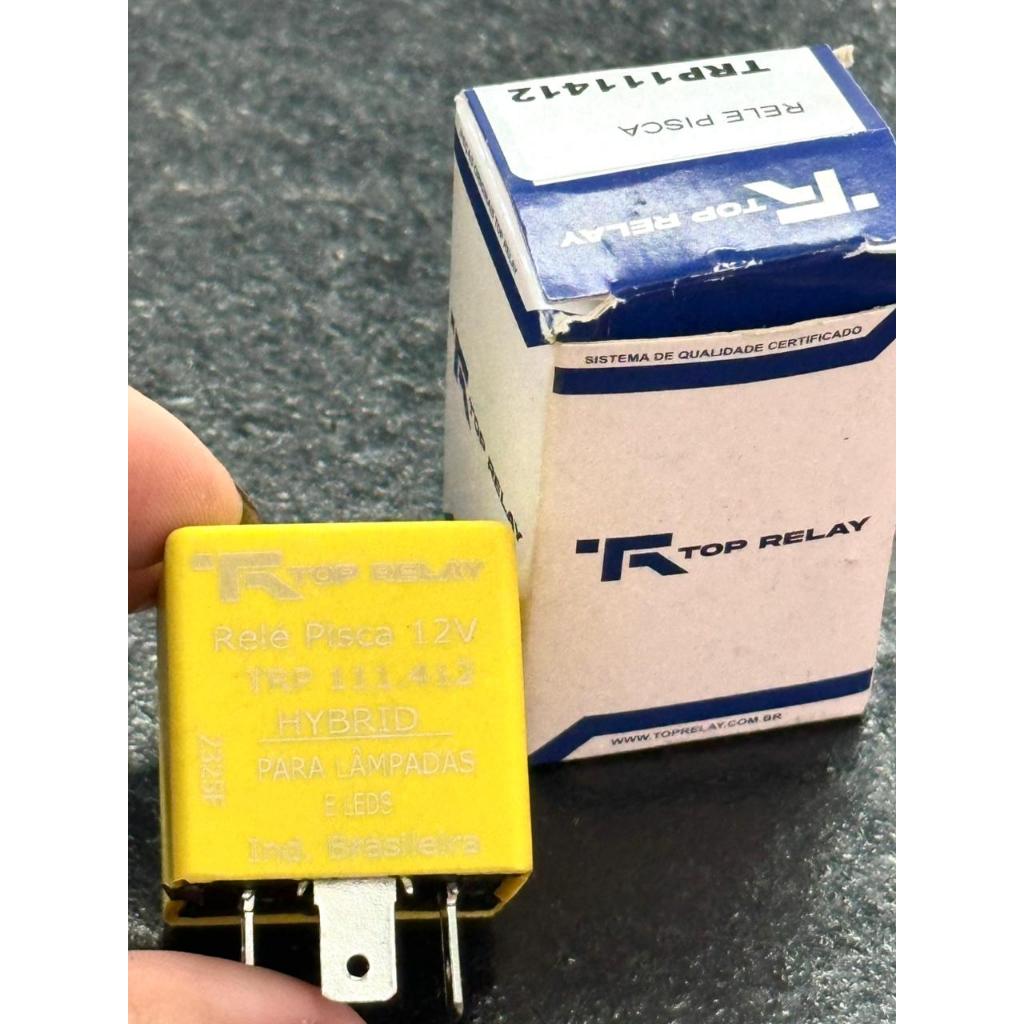 Relé De Seta Pisca Led Híbrido 12v 3 Terminais 120W Para Lâmpadas De Led E Comum - Top Relay TRP111.412