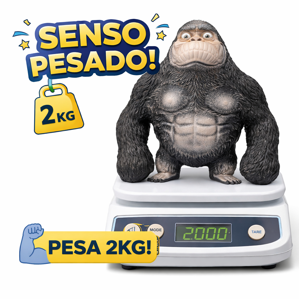 Brinquedo Macaco Gorila Gigante Estica Esmaga Fidget Toys Antiestresse 20cm