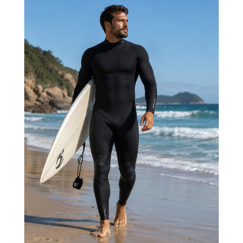 Roupa Masculino Borracha Long John 4/3mm GG + brinde natação Surf Mergulho