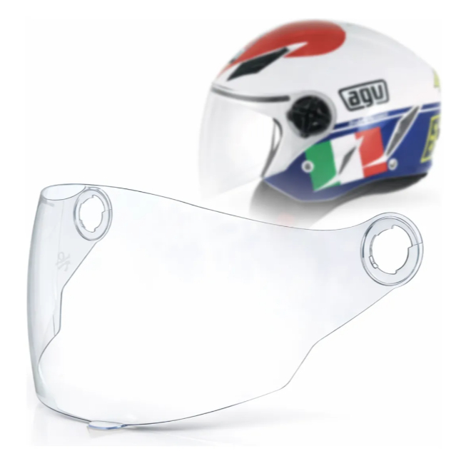 Viseira Capacete Agv Blade Aberto Cristal FW3 OPEN X TRANSPARENTE
