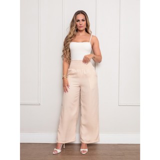 Calça Feminina Pantalona Elastex na Cintura Confortável