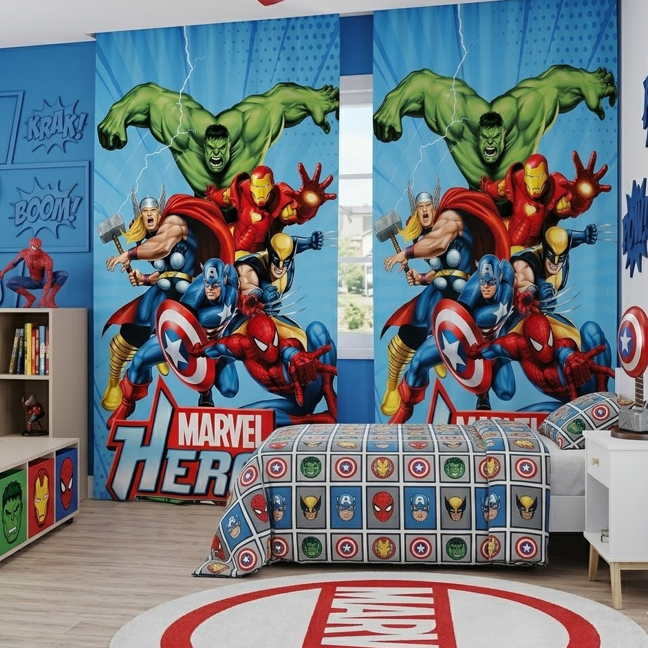 CORTINA MARVEL SEM ILHOS 2,00 X 1,50 COR 02