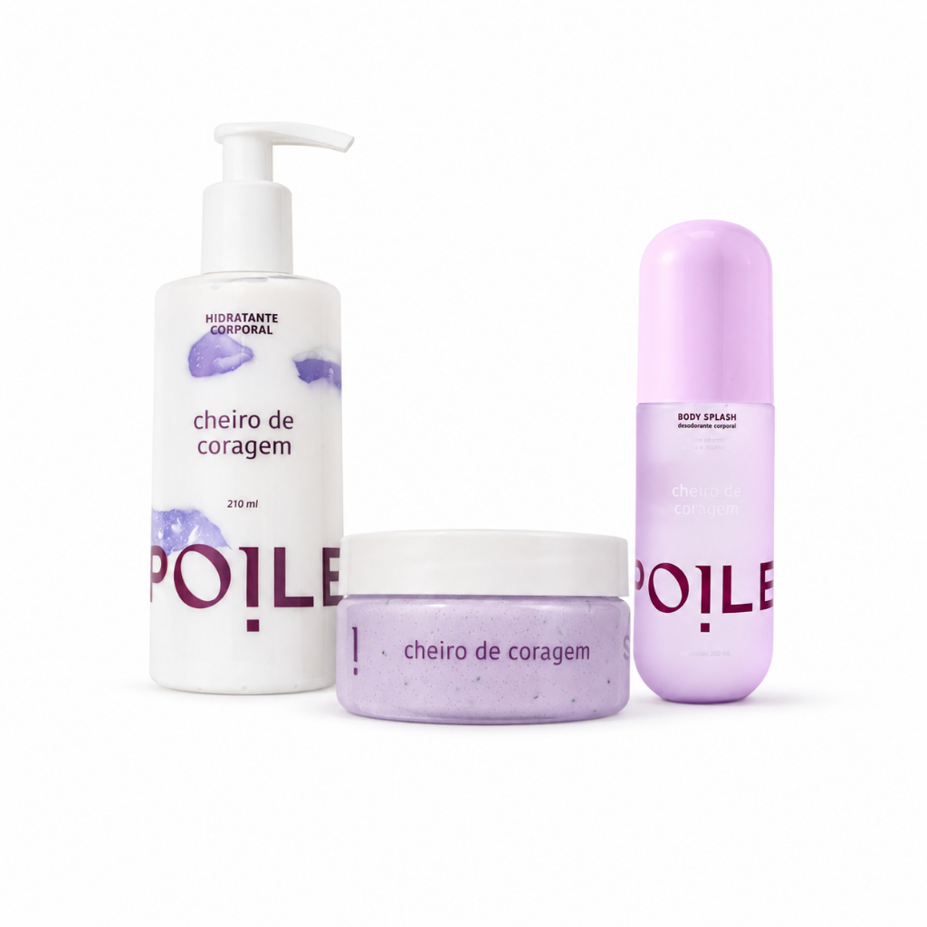 Imagem Linha Completa Cheiro de Coragem: Body Splash, Hidratante e Esfoliante - Spoiler